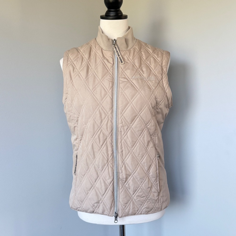 Authentic Mountain Horse Classic Edition Convertible Riding Jacket Taupe Beige - Picture 7 of 16